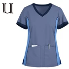 Uniforms Color Matching Dental Clinic Working Suit Unisex Medical Scrubs Tops Pants Pet Grooming Nursing Uniforms