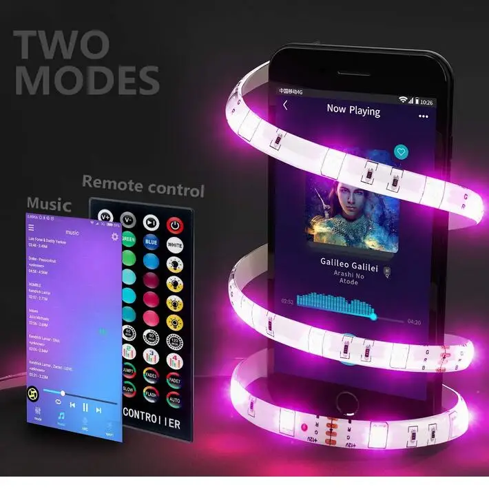 Gledopto zigbee led strip light set with mini controller and 5V led tape smart phone APP control - ANKUX.COM