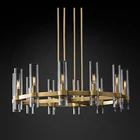 Antique Brass Chandelier Vintage Industrial Loft Pendant Lamp