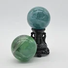 High quality natural blue fluorite magic crystal ball spheres for fengshui