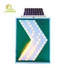 Factory Direct Traffic Safety Sign Road Safety Indicator Solar LED Warning Sign Light
