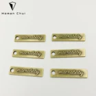 Eco-Friendly Custom Embossed Engraved Hijab/clothing Metal Plate Logo