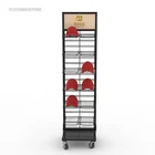 Cap Display Metal Wire Display Factory Directly Supplies 6-tier Metal Wire Cap Display Rack