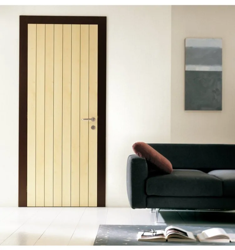 Simple house solid wooden door malaysia internal panel indoor doors wooden