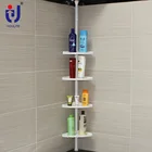 Bathroom wall shower corner racks and shelves