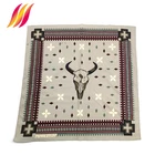 Spring Fashion Lady Elegance Shawl Print Satin Cotton Scarf