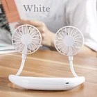 Outdoor sport portable air cooling rechargeable neck hang fan
