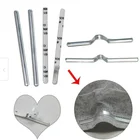 W/adhesive Aluminum Nose Bridge Strips 100pcs Metal Nose Bridge Strip W/Adhesive For Bracket DIY Craft Making