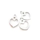 customize size customize color metal silver charm pendant for jewelry