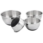 Stainless Steel Mixing Bowls with Lids Stackable Nesting Bowl Set For Cooking, Baking, Meal Prep, Serving