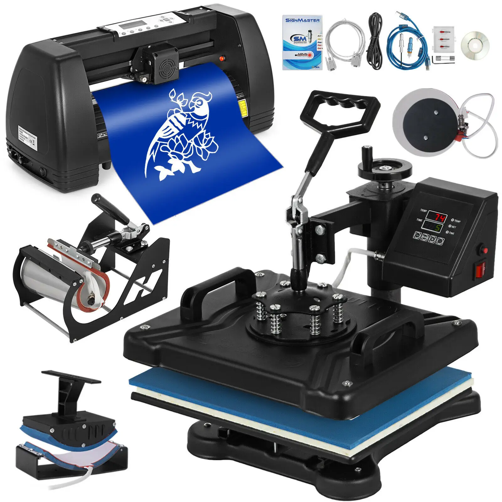 vinyl machine and heat press