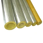 flexible fire resistant foil material fireproof insulation glass wool pipe