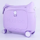 External Muuhoo Luggage Kids Trolley Bag Girls