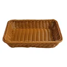China Custom Folk Customized plastic woven Storage Packing Food Master rattan baskets