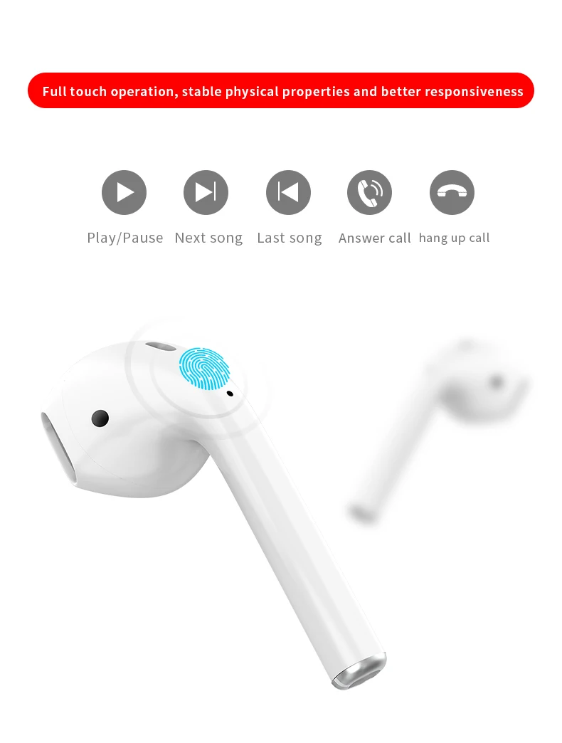 5.0 wireless earpod i23 tws boat earphone 1:1 super quality 2nd generation bluetooth earbuds wireless charging i23 tws - ANKUX.COM