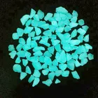 High brightness decorative yellow green glow in the dark pebbles