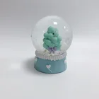2020 Custom resin glass snow ball fruit tree souvenir gift snow globe