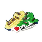 Resin Fridge Magnets Belgium Refrigerator Magnets Office Magnets for Funny Decor Home Decor