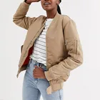 OEM/ODM boyfriend style padded women's winter coat bomber jacket