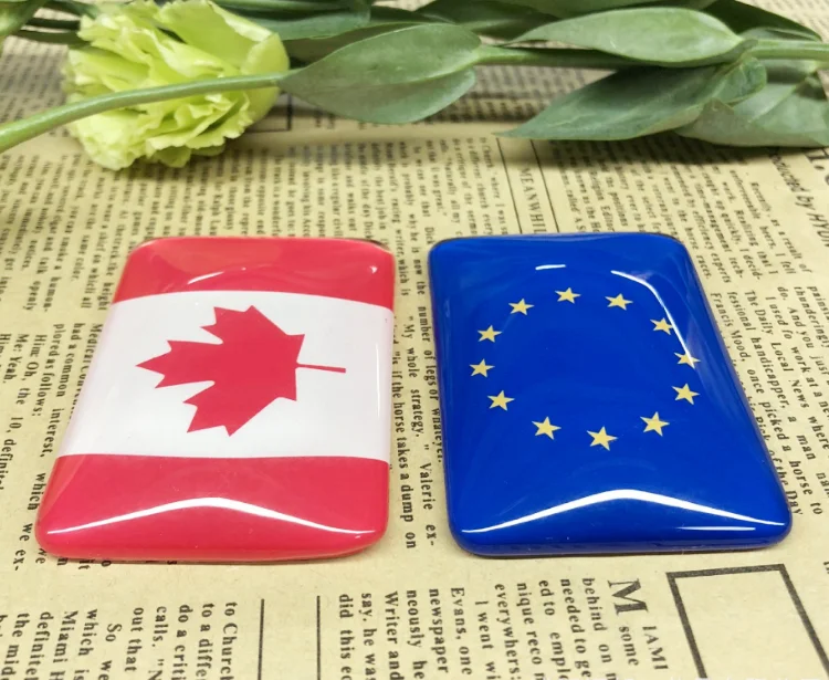 Canada fridge magnet flag