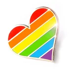 Cute Enamel Badge High Quality Polish Gold Soft Pin Rainbow Custom Metal Crafts Badges with Clutches Factory Direct Sales
