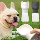 Pet Dog cute Water Bottle Flakes Leak Proof Pet Puppy Water Drinking Feeder Dispenser