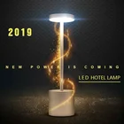 Hotel Style Energy Saving brass table lamp USB Rechargeable Battery LED Cordless Restaurant Table Lamp For Dinner