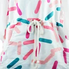Children's printed microfiber hooded surf poncho beach towel outdoor changing robe