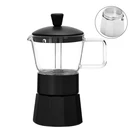 Food Grade FDA Certification BPA Free 120Ml 240Ml 360Ml Mini Aluminium Pot Coffee Maker Portable