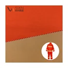 NFPA2112 standard 65%cotton 35% polyester coated pattern canvas flame retardant fire proof fabric