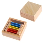 Wooden Educational Baby Early Learning Toy Montessori Color Tablets Box Sensorial Teaching Aids Color Charts Materials