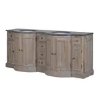 Hotel and project solid surface sink bathroom vanity