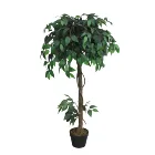 Green ficus artificial real look live artificial ficus plant indoor tree