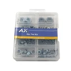 Nuts In 178PCS Zinc Plated Nuts And Bolts Household Hardware Kit Made In China