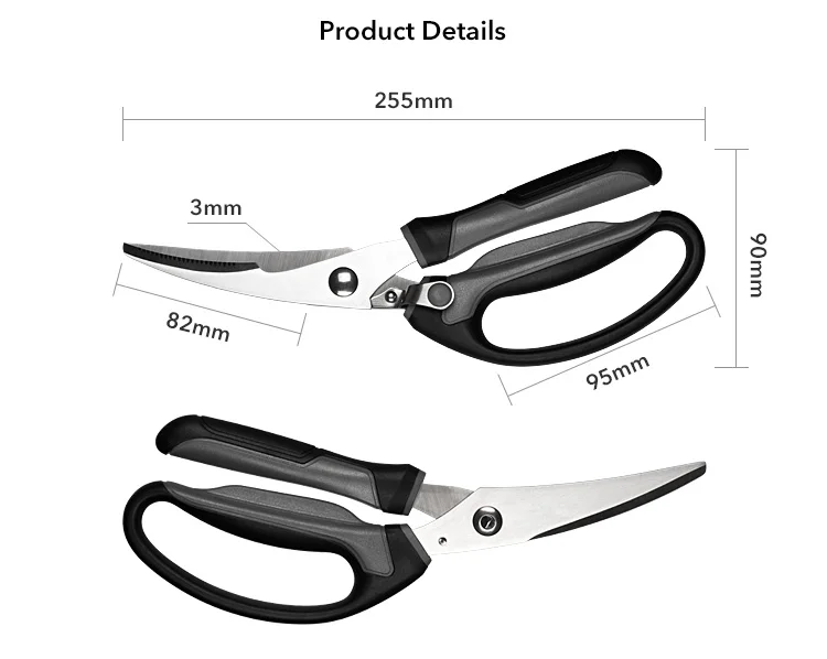 Chicken scissors Ultra Sharp Stainless Steel Kitchen Shears Multi Purpose Scissors