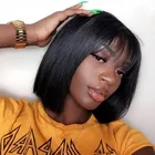 Wigs Straight Hair Silk based Closure Top raw 100% human hair dubai Pink Medium single drawn Factory Stock