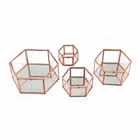 Wholesale custom hexagon glass jewelry ring box manufacturers china