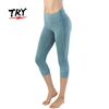 apparel yoga wear fitness sexy 3/4 yoga pants capri leggings for women