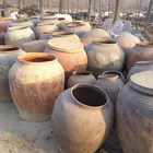 Wholesale large clay flower pot planters for drinking stone garden pots