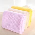 Cheap promotional customise organic bamboo fiber pink face towels