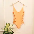 New Arrival Young Girl Sexy Swimwear Design Services Mature Multi-rope One Piece Bikini Swim suit