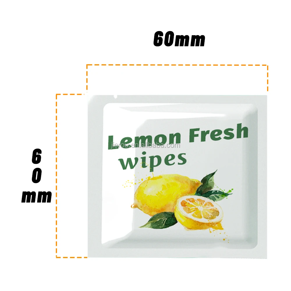 wholesale individual lemon scented wet wipes with