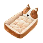 Pet supplies cartoon pet nest teddy golden retriever dog bed dog mat cat litter