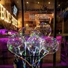 New Design Cheap cartoon Bobo ballon 24 inches light LED balloon for Christmas Wedding Party Decoration