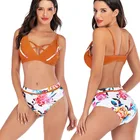 2020 new wholesale swimwear women's European and American printing fashion sexy plus size bikini swimwear