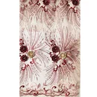 Custom weddings dubai 3d lace embroidery fabric for cloth decoration