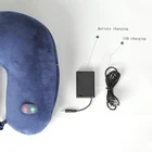 Pillow Massage Memory Foam Neck Pillow U Shape Vibrating Massage Neck Pillow