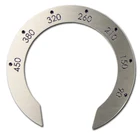Customized Chrome Metal Scale Engine Tag Sign Nameplate Brushed Etched Stainless Steel Label for Motorcycle Accessories
