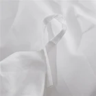Cotton Sheet White Hotel Flat Spread 300TC Cotton Bed Linen Sheet Hotel Bedding Set