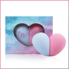 super soft heart case package latex-free makeup sponge set blender sponge set cosmetics makeup sponges wholesale
